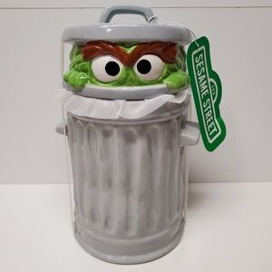 Sesame Street Oscar The Grouch Cookie Jar